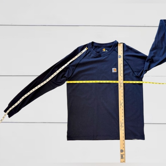 Carhartt Force FR Flame-Resistant TK2904-FRM Blue Long Sleeve Shirt — Size Large - Picture 7 of 16